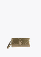 12405006-Patent leather wallet-Golden