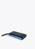 12405016-Metallic animal print wallet-Blue