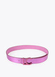 12407005-Reversible metallic belt-Pink