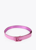 12407005-Reversible metallic belt-Pink