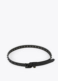 12407008-Flat studded belt-Black