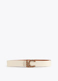 12407013-LC braided buckle belt-Brown
