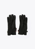 12409009-Animal print knot gloves-Black