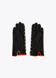 12409019-Houndstooth print gloves-Printed