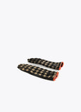 12409019-Houndstooth print gloves-Printed