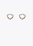 12410001-Heart earrings-Golden