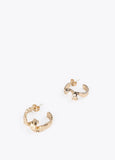 12410012-Bouclé hoop earrings-Golden