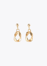 12410014-Hoop and link earrings-Golden