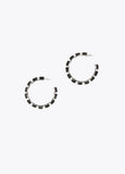 12410029-Crystal hoop earrings-Black