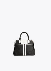 12419005-Bowling bag with neon details-Black