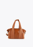 12419007-Contrast textured bowling bag-Camel