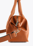 12419007-Contrast textured bowling bag-Camel