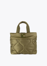 12427018-Quilted crossbody bag -Kaki