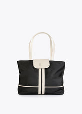 12428020-Tote bag with neon details-Black