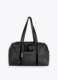 12429002-Neon logo weekend bag-Black