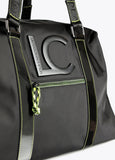 12429002-Neon logo weekend bag-Black