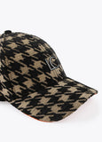 12443011-Houndstooth cap-Printed