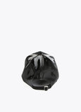 12443016-Patent leather cap-Black