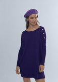 12461004-Long buttoned sweater-Lilac