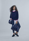 12461016-Sweater with cuff details-Navy