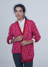 12461018-Animal print cardigan-Multi