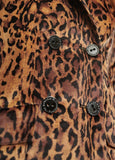 12463003-Animal print velvet blazer-Multi