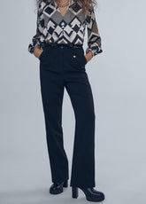 12467014-Faux leather trousers-Black