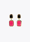 32410001-Two-tone earrings-Fuchsia