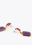 32410001-Two-tone earrings-Lilac