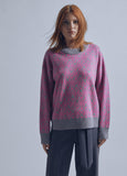 32461012-M crew neck sweater-Pink