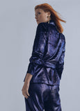 32463009-Velvet overshirt-Blue