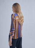 32465024-Two-way striped shirt-Multi
