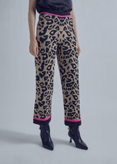 32467012-Animal print culottes-Multi
