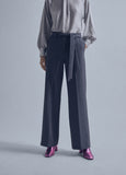 32467024-Straight palazzo trousers-Grey