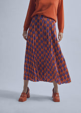 32468004-M pleated skirt-Multi
