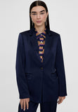 LS2402002-Navy-Animal print lining blazer