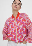 LS2402017-Red-Lilac-Multicoloured printed bomber jacket