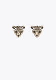 LS2403005-Gold-Leopard face earrings
