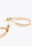 LS2403013-Gold-Large golden oval earrings