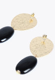 LS2403015-Black-Two-piece earrings