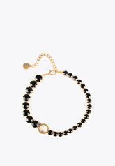 LS2403037-Black-Choker necklace with crystals