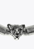 LS2403041-Silver-Leopard head necklace