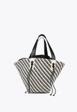 LS2404002-Black-Ecru-Two-tone basket-style tote bag
