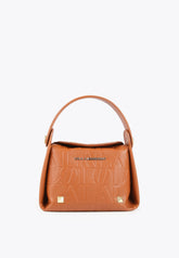 LS2404008-Camel-Crossbody bag with engraved logo