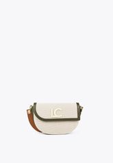 LS2404010-Ecru-Brown-Crossbody bag in contrasting materials