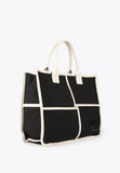 LS2404024-Black-Ecru-Black and white tote bag