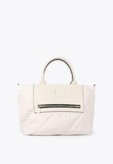 LS2404027-Ecru-Quilted tote bag