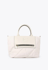 LS2404027-Ecru-Quilted tote bag