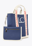 LS2404045-Blue-Ecru-Logo tote bag