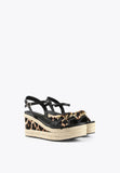 LS2405013-Black-Metal-Animal print wedge sandals